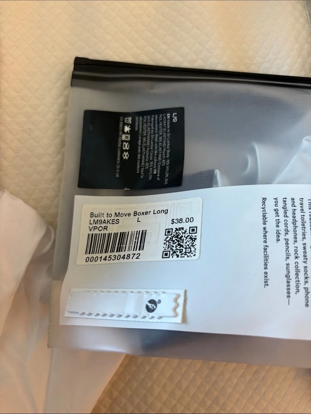 lululemon athletica Built to move Luxtreme boxers